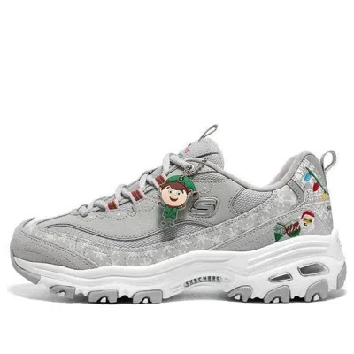 SKECHERS (WMNS) Skechers D'Lites 1.0 'Christmas Edition - Grey Multicolor'