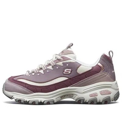 SKECHERS (WMNS) Skechers D'lites 1.0 GS PurpleWhite 'Purple White'