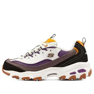 SKECHERS (WMNS) Skechers D'lites 1.0 Sneakers 'White Brown Black'