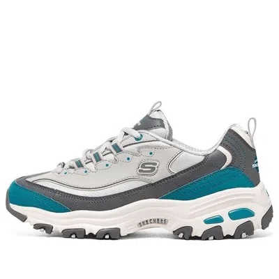 SKECHERS (WMNS) Skechers D'lites 1.0 'White Teal Grey'