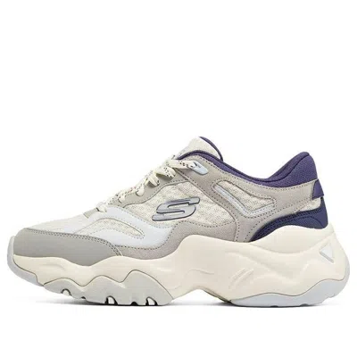 SKECHERS (WMNS) Skechers DLites 3.0 'Gray Navy Blue'