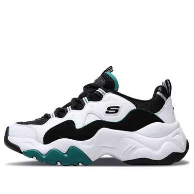 SKECHERS (WMNS) Skechers D'lites 3.0 GS Black/White/Green