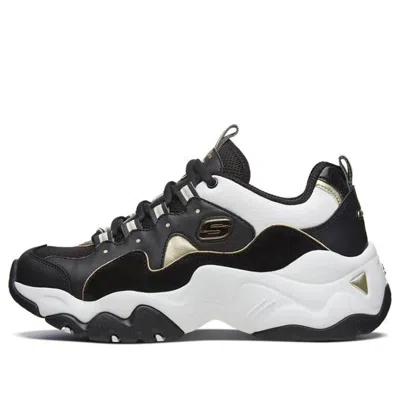 SKECHERS (WMNS) Skechers D'lites 3.0 Sneakers Black/White/Gold