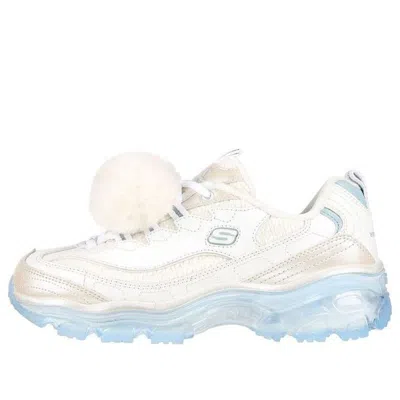 SKECHERS (WMNS) Skechers D'Lites Crystal-Let It Snow 'White Light Blue'