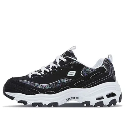 SKECHERS (WMNS) Skechers D'Lites Low-Top Sneakers Black/White