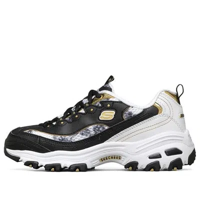 SKECHERS (WMNS) Skechers D'Lites Running Shoes Black/Gold