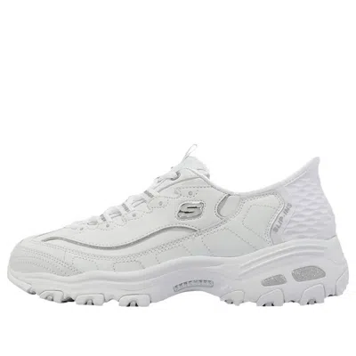 SKECHERS (WMNS) Skechers D'Lites 'White Silver'