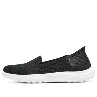 SKECHERS (WMNS) Skechers On-The-Go Flex-Serene Slip-Ins 'Black White'