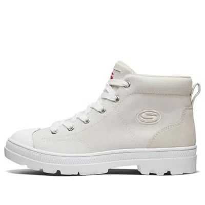 SKECHERS (WMNS) Skechers Roadies High-Top Canvas Shoes White