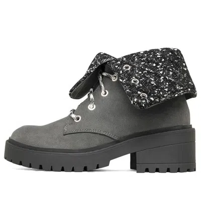 SKECHERS (WMNS) Skechers Teen Spirit Knit Buzz Ankle Boot 'Black Charcoal'