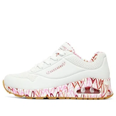 SKECHERS (WMNS) Skechers Uno Loving Love x James Goldcrown 'White Red Pink'