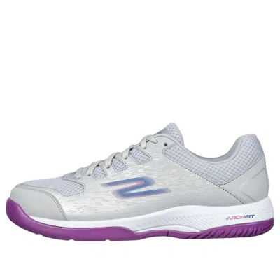 SKECHERS (WMNS) Skechers Viper Court Pickleball Shoes 'Grey Purple'
