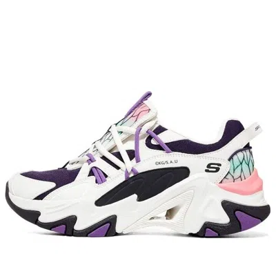 SKECHERS (WMNS) Skechers x Demon Slayer 'White Black Purple'