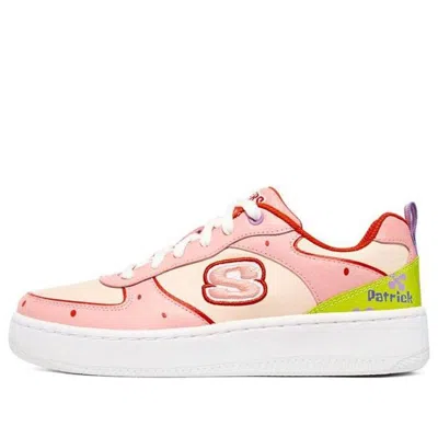 SKECHERS (WMNS) Skechers x Spongebob Sport Court 92 'Pink Green White'
