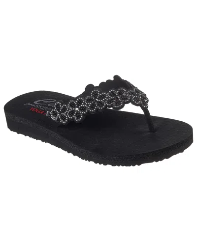 SKECHERS WOMEN'S CALI MEDITATION RARE ELEGANCE THONG SANDALS FROM FINISH LINE