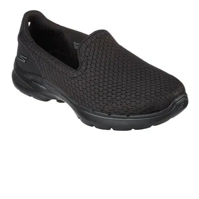 SKECHERS SKECHERS WOMENS GO WALK 6 WALKING SHOES BLACK SPORTS OUTDOORS BREATHABLE
