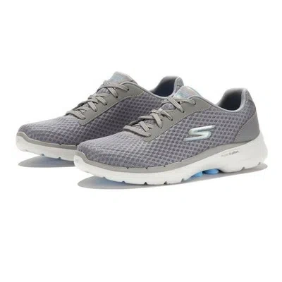 SKECHERS SKECHERS WOMENS GOWALK 6 ICONIC VISION WALKING SHOES GREY SPORTS OUTDOORS
