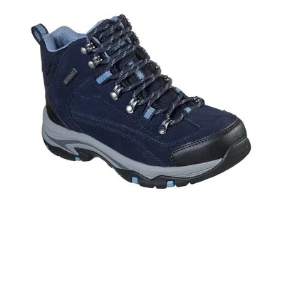 SKECHERS SKECHERS WOMENS TREGO ALPINE TRAIL WALKING BOOTS NAVY BLUE SPORTS OUTDOORS