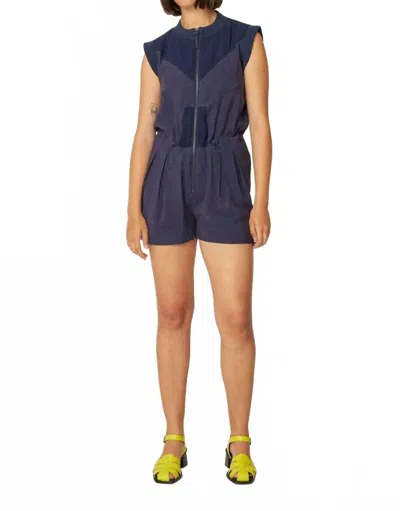 SKFK IRATI SHORT SLEEVELESS JUMPSUIT IN NAVY VIOLET