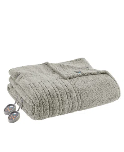 SLEEP PHILOSOPHY SHERPA HEATED BLANKET, KING