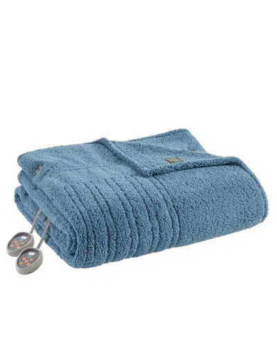 SLEEP PHILOSOPHY SHERPA HEATED BLANKET, TWIN