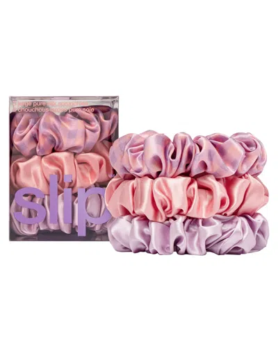SLIP 3-PC. PURE SILK LARGE SCRUNCHIES SET