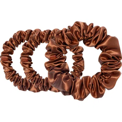 SLIP SLIP 3-PACK LARGE & SMALL SILK SCRUNCHIE SET