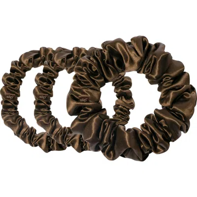SLIP SLIP 3-PACK LARGE & SMALL SILK SCRUNCHIE SET