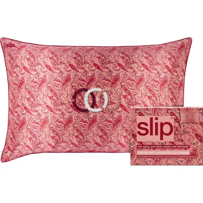 SLIP SLIP MAUDE PURE SILK PILLOWCASE & SCRUNCHIE SET $127.50 VALUE