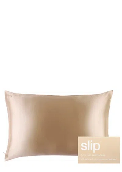 SLIP SLIP SILK PILLOWCASE CARAMEL, BEYOND BEAUTY, COTTON, ANTI-AGEING