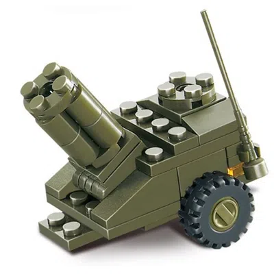 SLUBAN LAND FORCES ARMY MUNITIONS DEPOT BUILDING BRICK KIT (93 PCS)