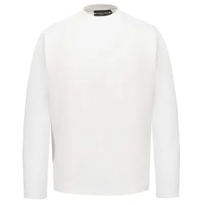 SMART AND JOY CLASSIC MEN'S CREWNECK SWEATER - WHITE