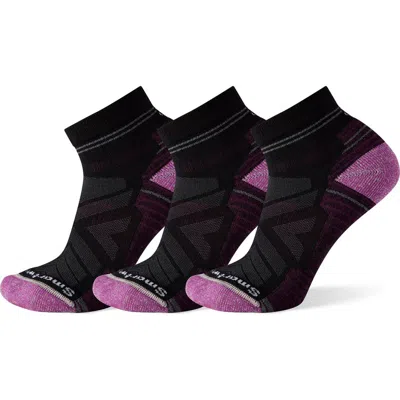 SMARTWOOL SMARTWOOL HIKE LIGHT 3-PACK CUSHION ANKLE SOCKS
