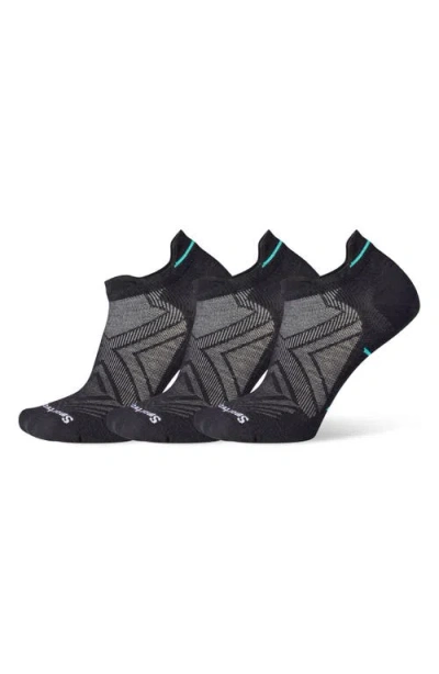SMARTWOOL SMARTWOOL RUN 3-PACK ZERO CUSHION ANKLE SOCKS