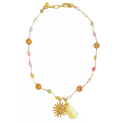 SMILLA BRAV WOMEN'S GOLD SUN NECKLACE SERENA