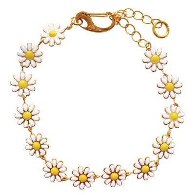 SMILLA BRAV WOMEN'S GOLD / WHITE / NEUTRALS BRACELET DAISY