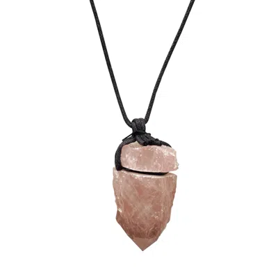 SMILLA BRAV WOMEN'S PINK ROSE QUARTZ NECKLACE CELESTIAL ROSE