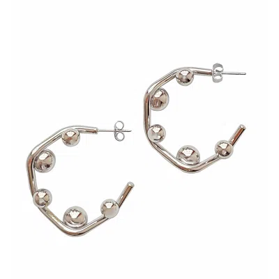 SMILLA BRAV WOMEN'S SILVER EARRINGS RITA