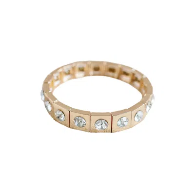 SMITH & CO. JEWEL DESIGN WOMEN'S DAZZLE BRACELET - GOLD