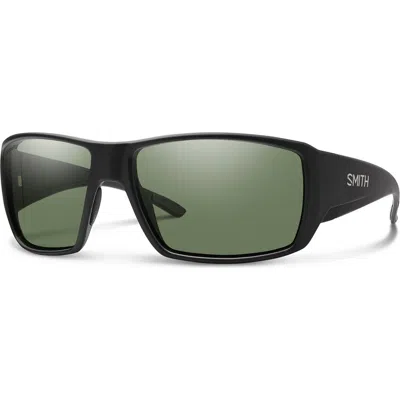 SMITH SMITH GUIDES 62MM CHROMAPOP™ POLARIZED OVERSIZE WRAPAROUND SUNGLASSES