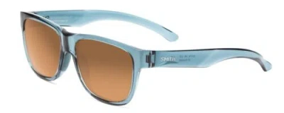 SMITH SMITH LOWDOWN SLIM 2 SUNGLASSES CRYSTAL GREEN BLUE/CHROMAPOP POLARIZE BROWN 53MM
