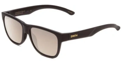 SMITH SMITH LOWDOWN SLIM 2 SUNGLASSES IN MATTE BLACK GOLD/CP POLARIZED BLACK GOLD 53MM