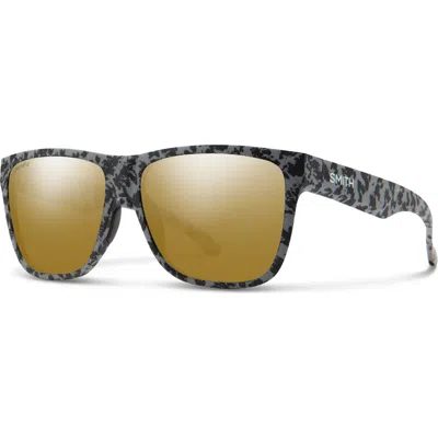 SMITH SMITH LOWDOWN XL 2 60MM CHROMAPOP™ POLARIZED SQUARE SUNGLASSES