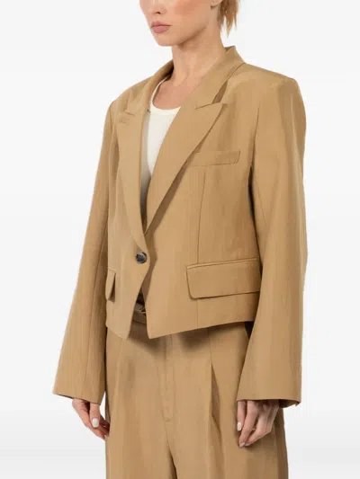 SMYTHE CROPPED SINGLE-BUTTON BLAZER