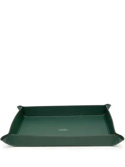 SMYTHSON LARGE RECTANGULAR LEATHER TRAY