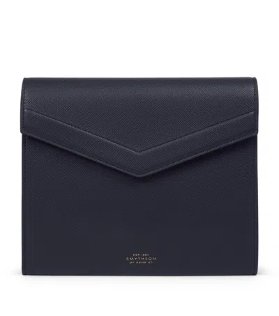 SMYTHSON LEATHER PANAMA A5 WRITING FOLDER