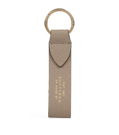 SMYTHSON LEATHER PANAMA KEYRING