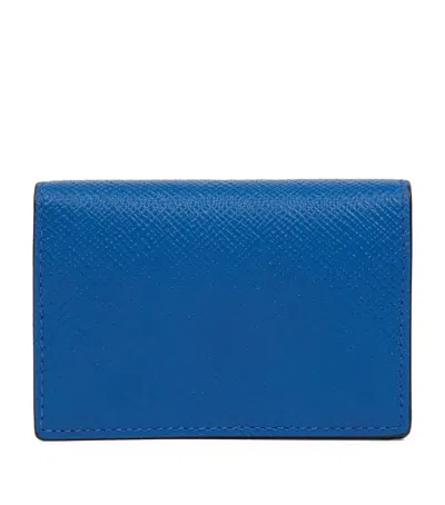 SMYTHSON PANAMA LEATHER FOLDED CARD HOLDER