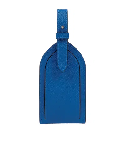 SMYTHSON PANAMA LEATHER LUGGAGE TAG