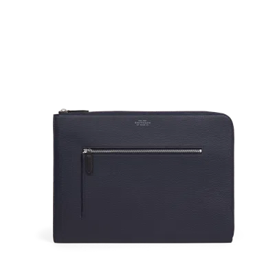 SMYTHSON SMYTHSON SMALL LAPTOP CASE WITH ZIP IN LUDLOW